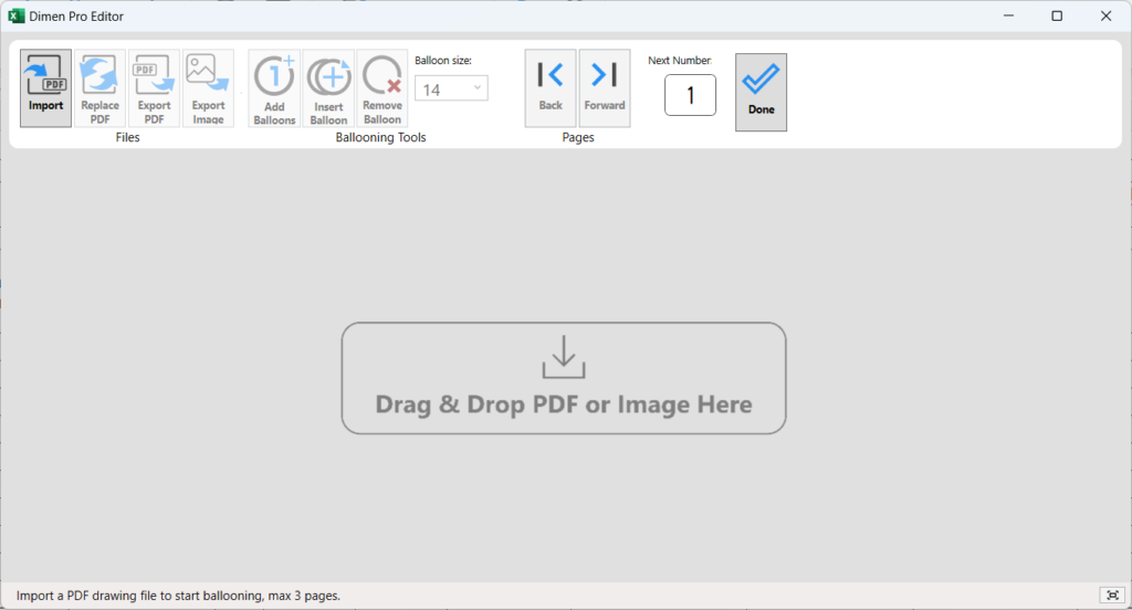 Dimen Pro drawing editor