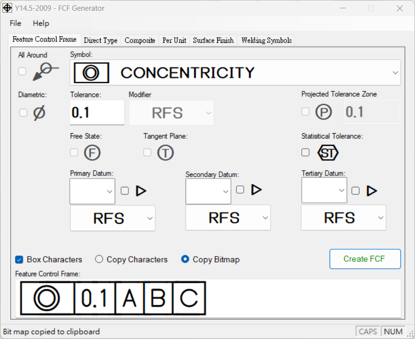 FCF generator created by peter kanold